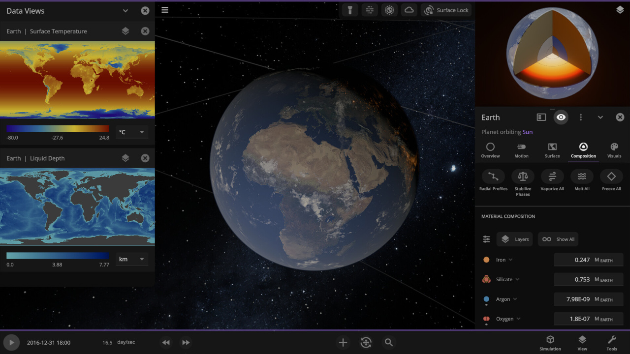 Скриншот Universe Sandbox