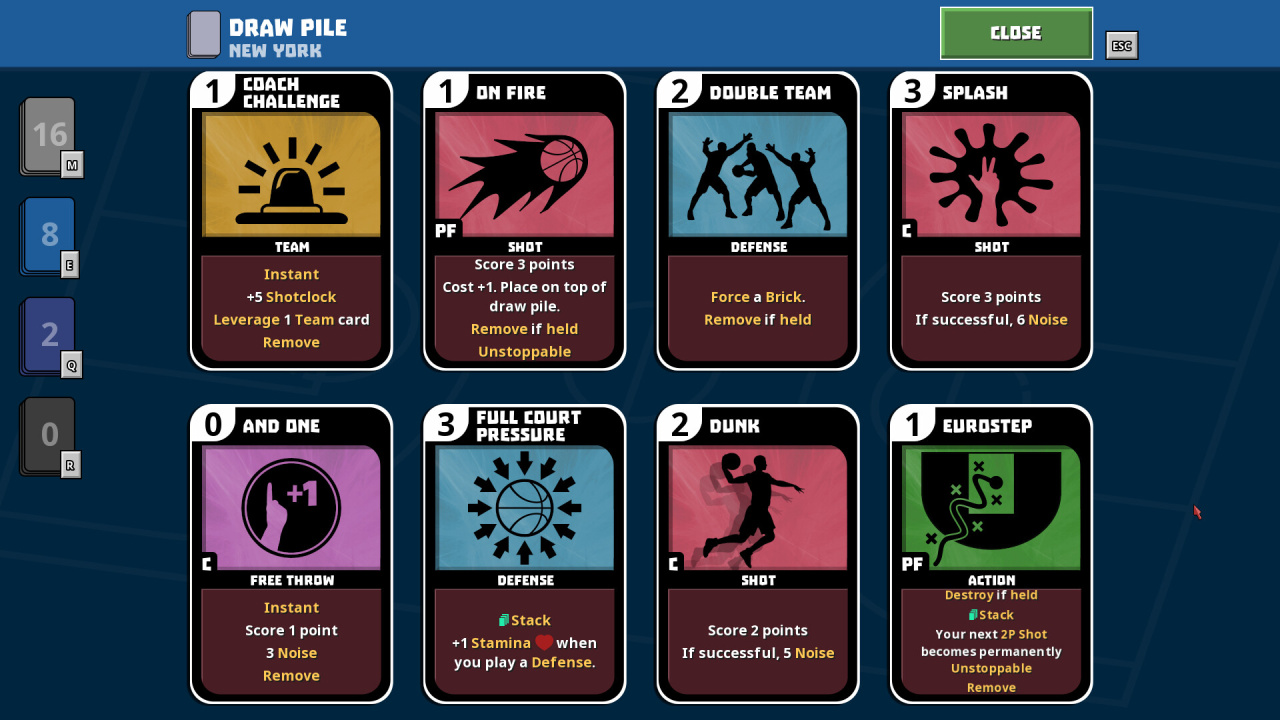 Скриншот Clutchtime: Basketball Deckbuilder