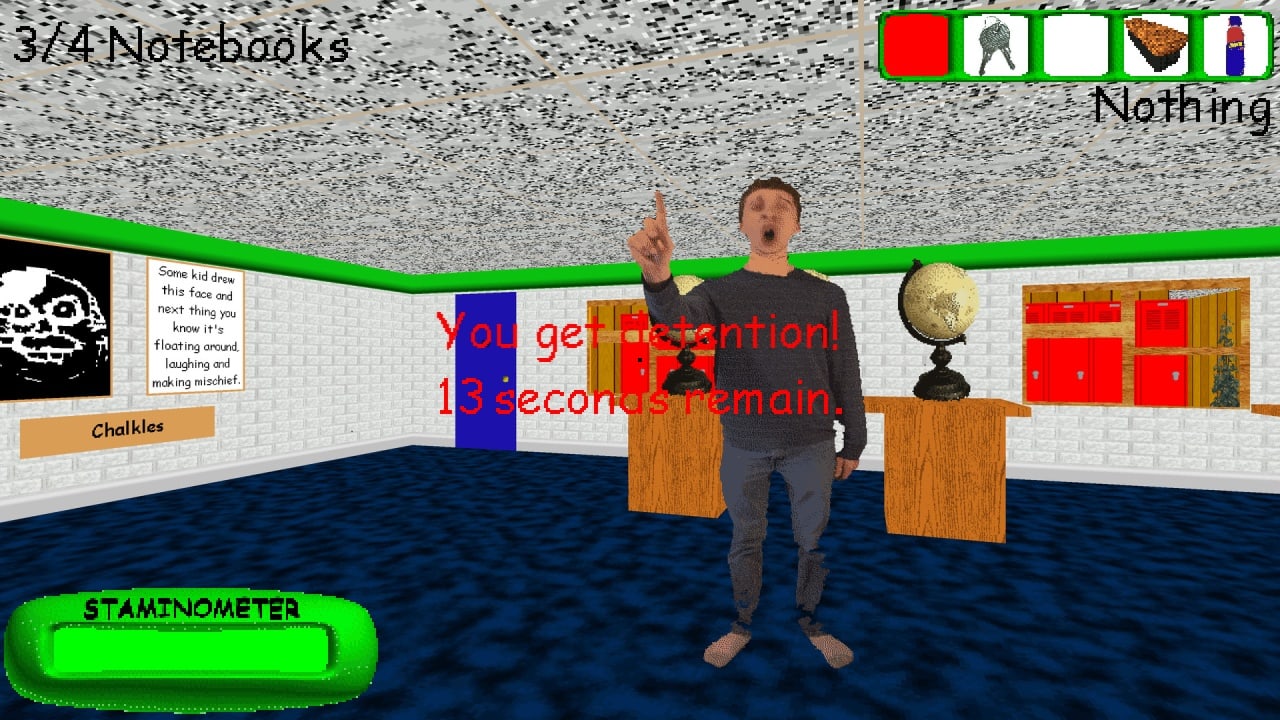 Скриншот Baldi's Basics Plus