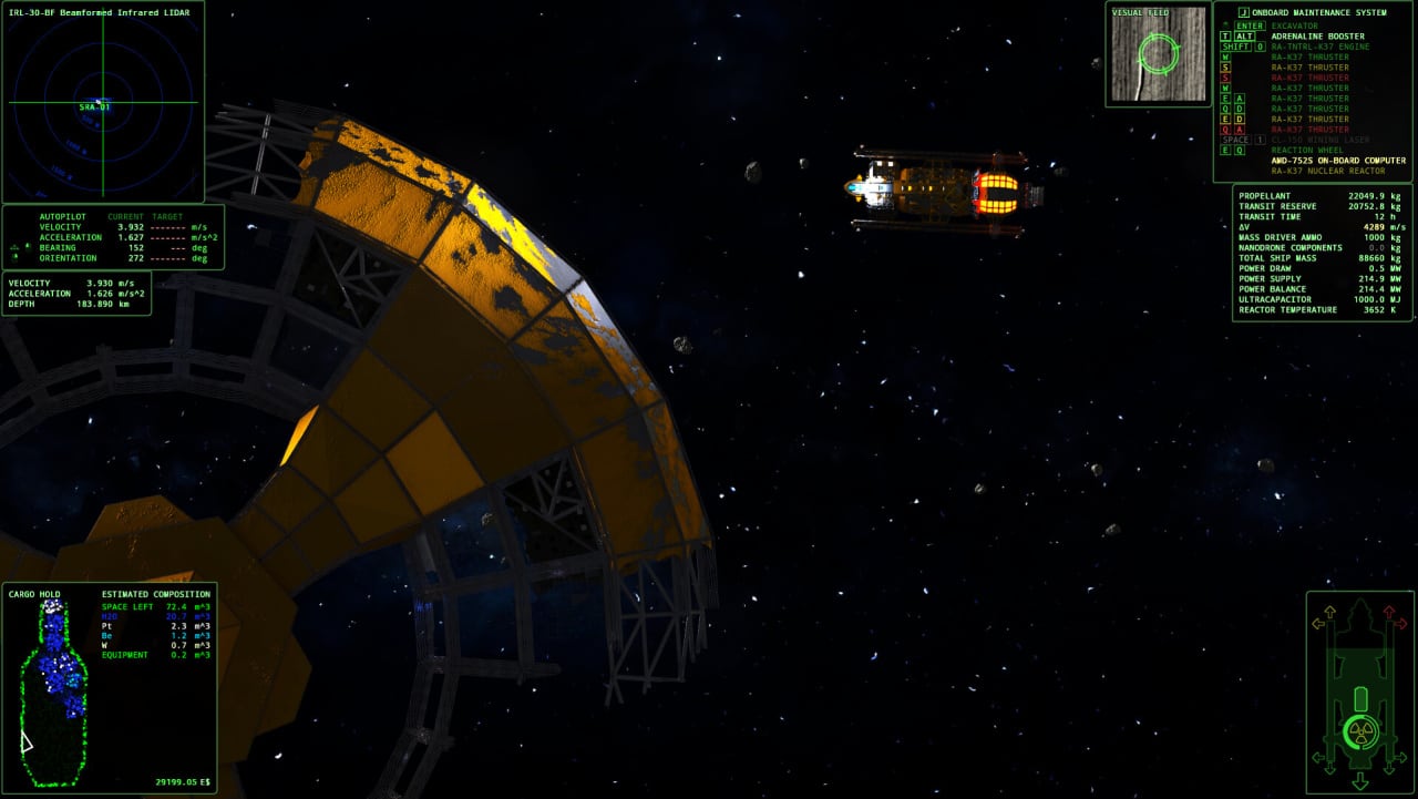 Скриншот ΔV: Rings of Saturn