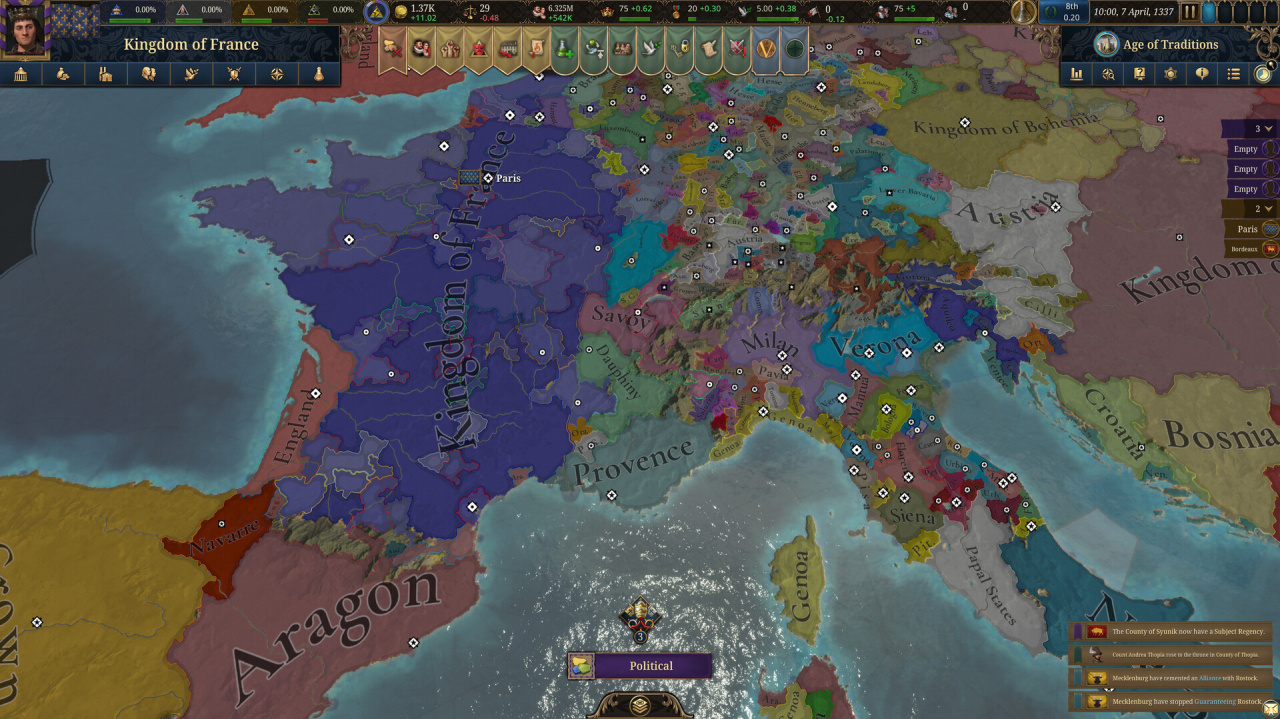 Скриншот Europa Universalis 5