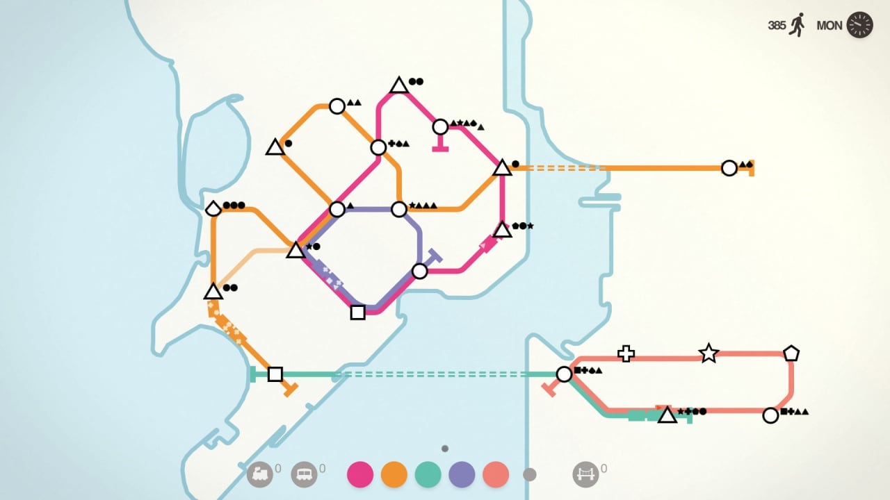Скриншот Mini Metro