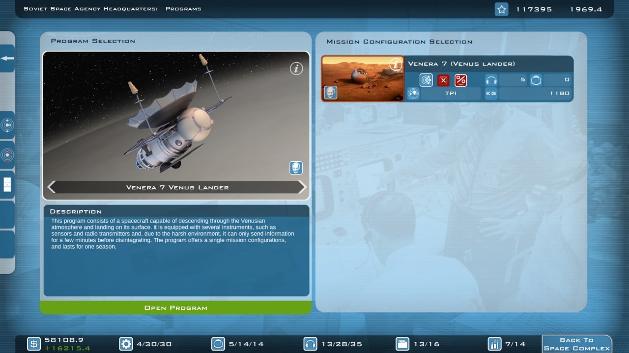 Скриншот Buzz Aldrins Space Program Manager