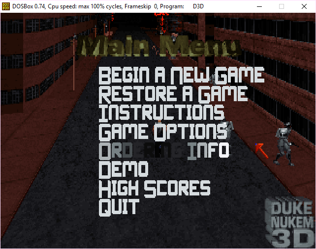 Скриншот LameDuke Duke Nukem 3D Prototype