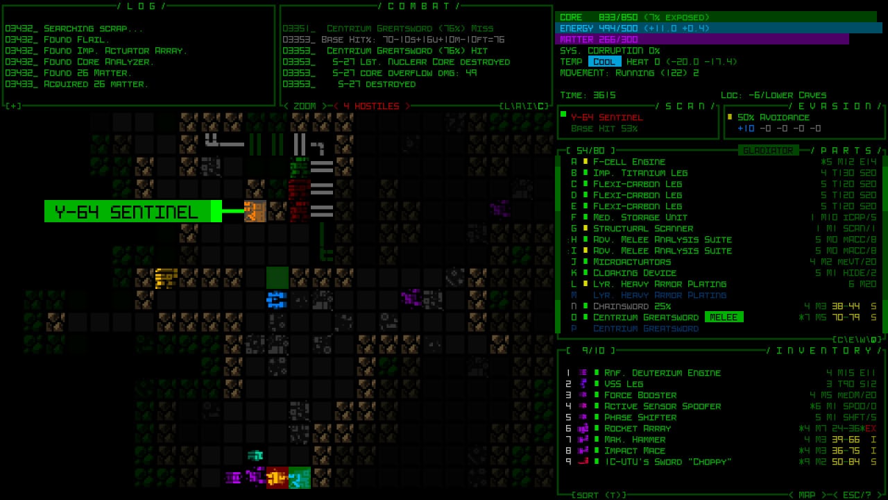 Скриншот Cogmind