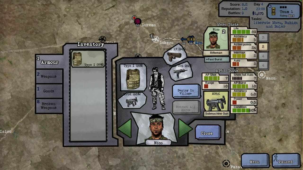Скриншот Merc Tactics