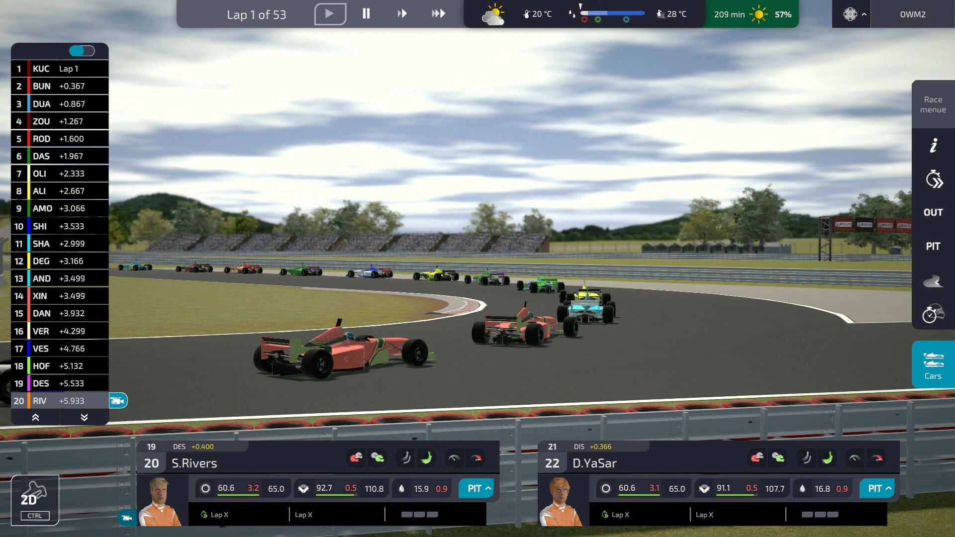 Скриншот Open Wheel Manager 2