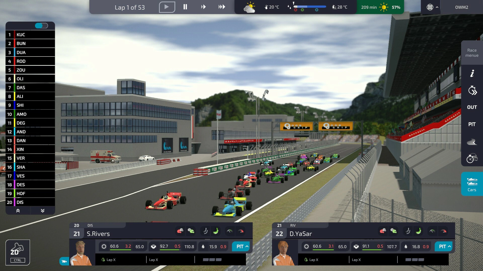 Скриншот Open Wheel Manager 2