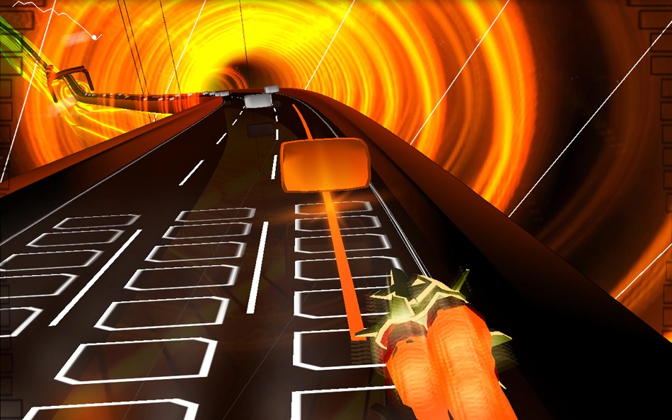Скриншот AudioSurf (Аудиосёрф)
