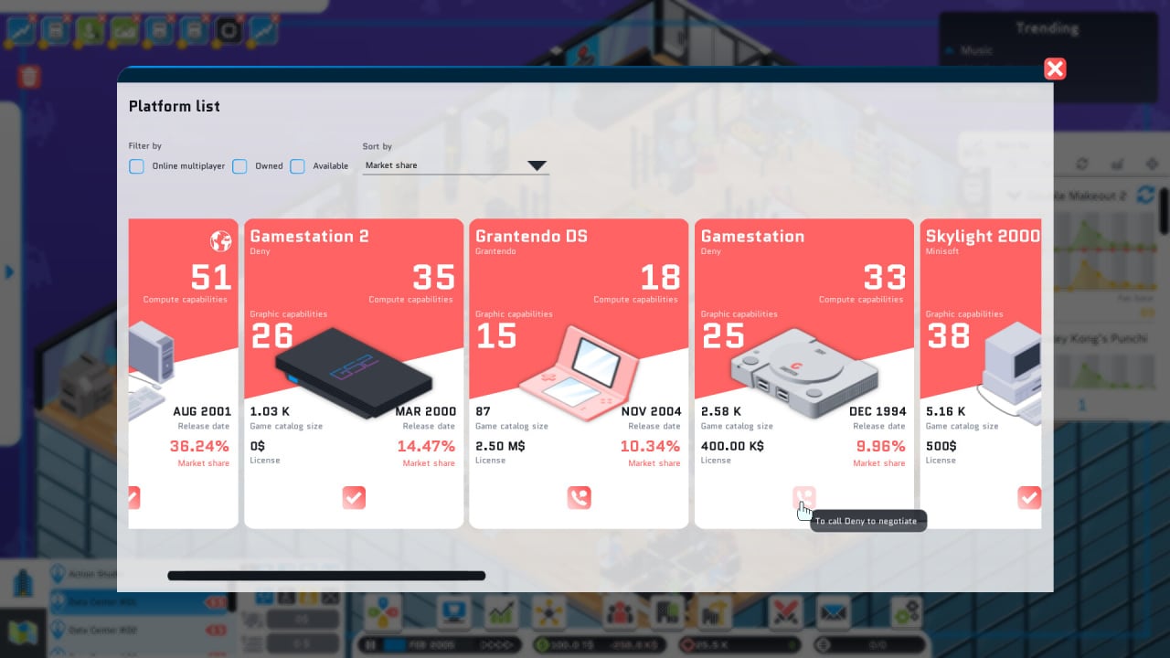 Скриншот City Game Studio: a tycoon about game dev