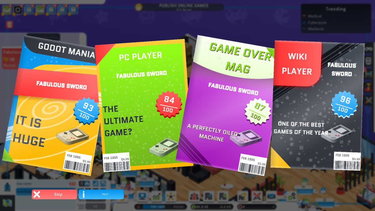 Скриншот City Game Studio: a tycoon about game dev